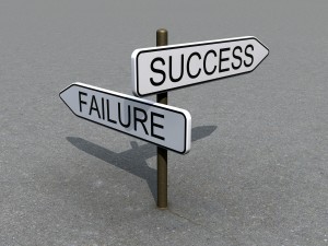 Success or Failure sign