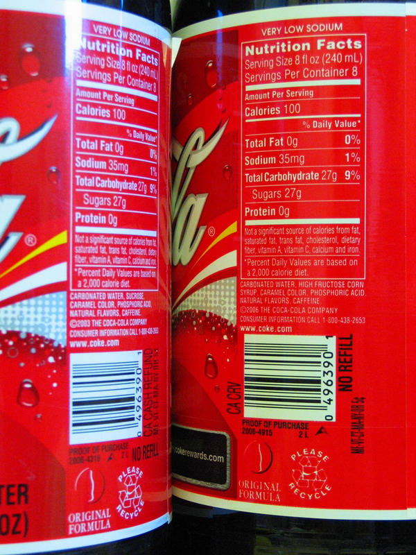 Ingredients HFCS: High Fructose Corn Syrup