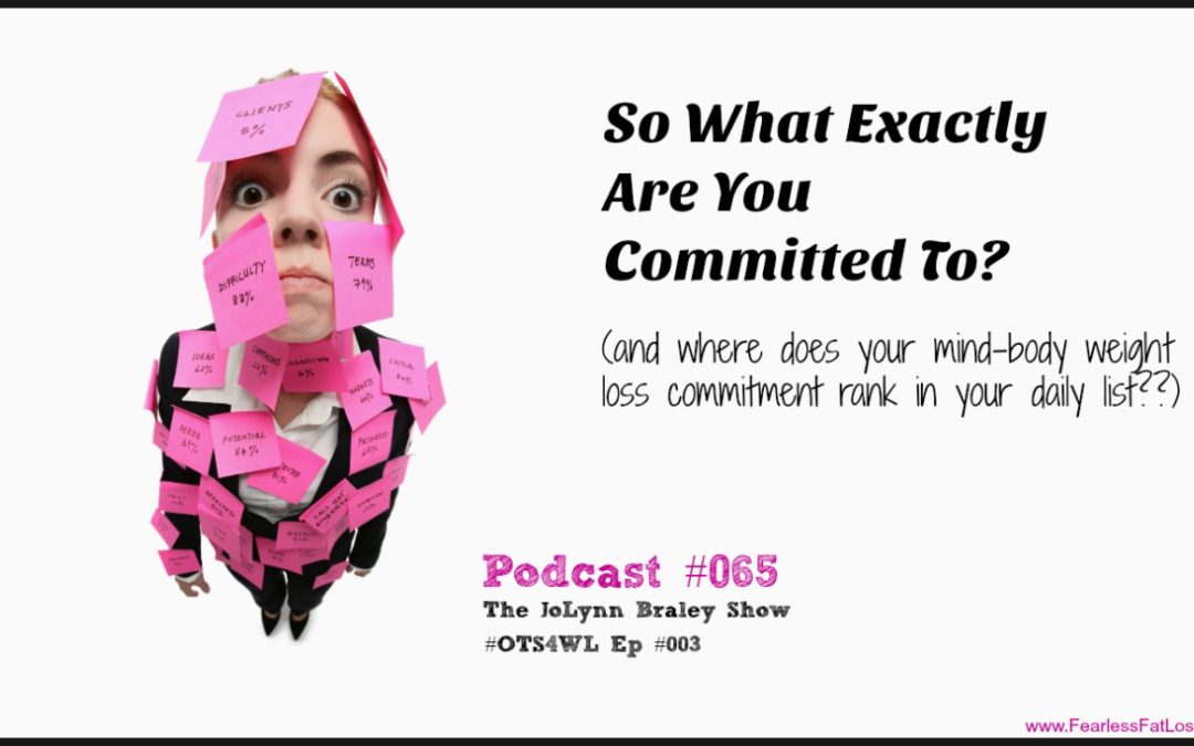 If You’re Not Committed to Permanent Weight Loss What Exactly ARE You Committed To? [Podcast #065]