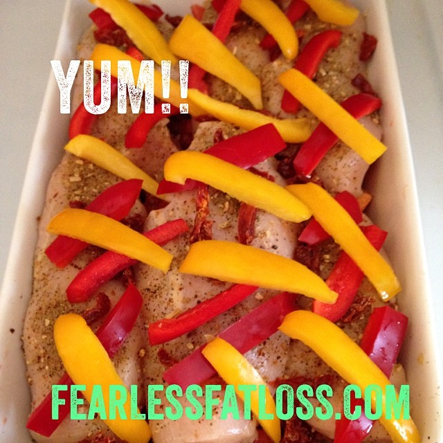 Clean Eating Chicken Breast Bake Dish at FearlessFatLoss.com