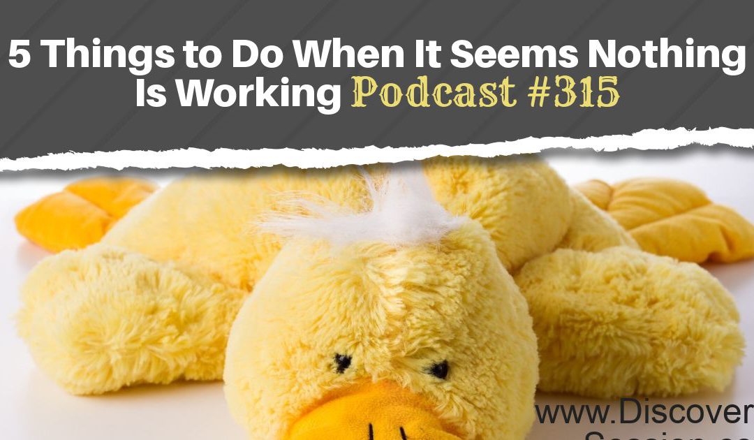 5 Things to do When it Seems Nothing Is Working [Podcast #315]