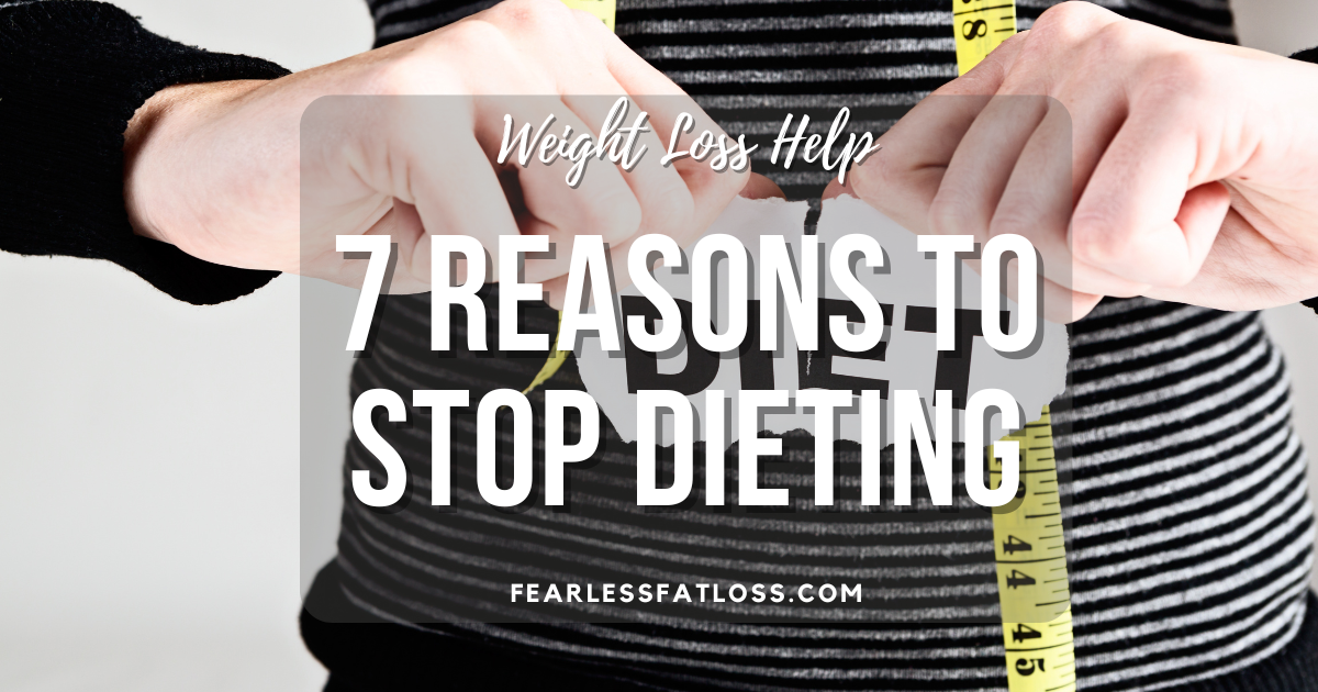 text 7 reasons to stop dieting