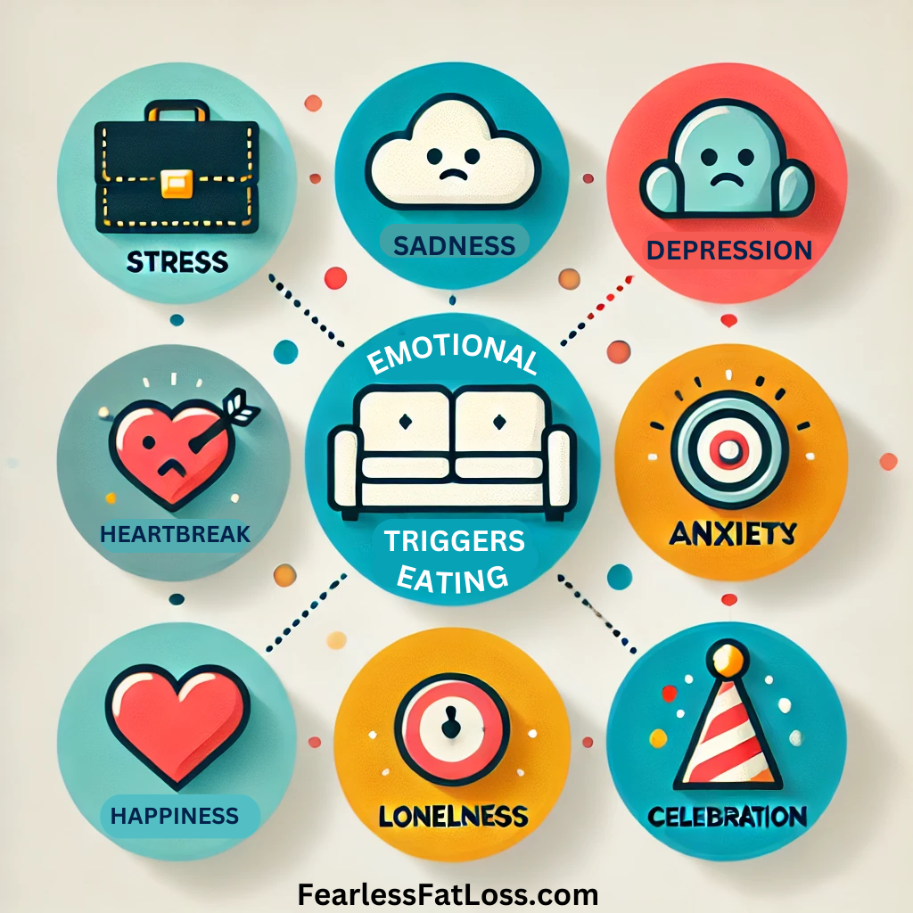 graphic of emotional eating trigger emotions