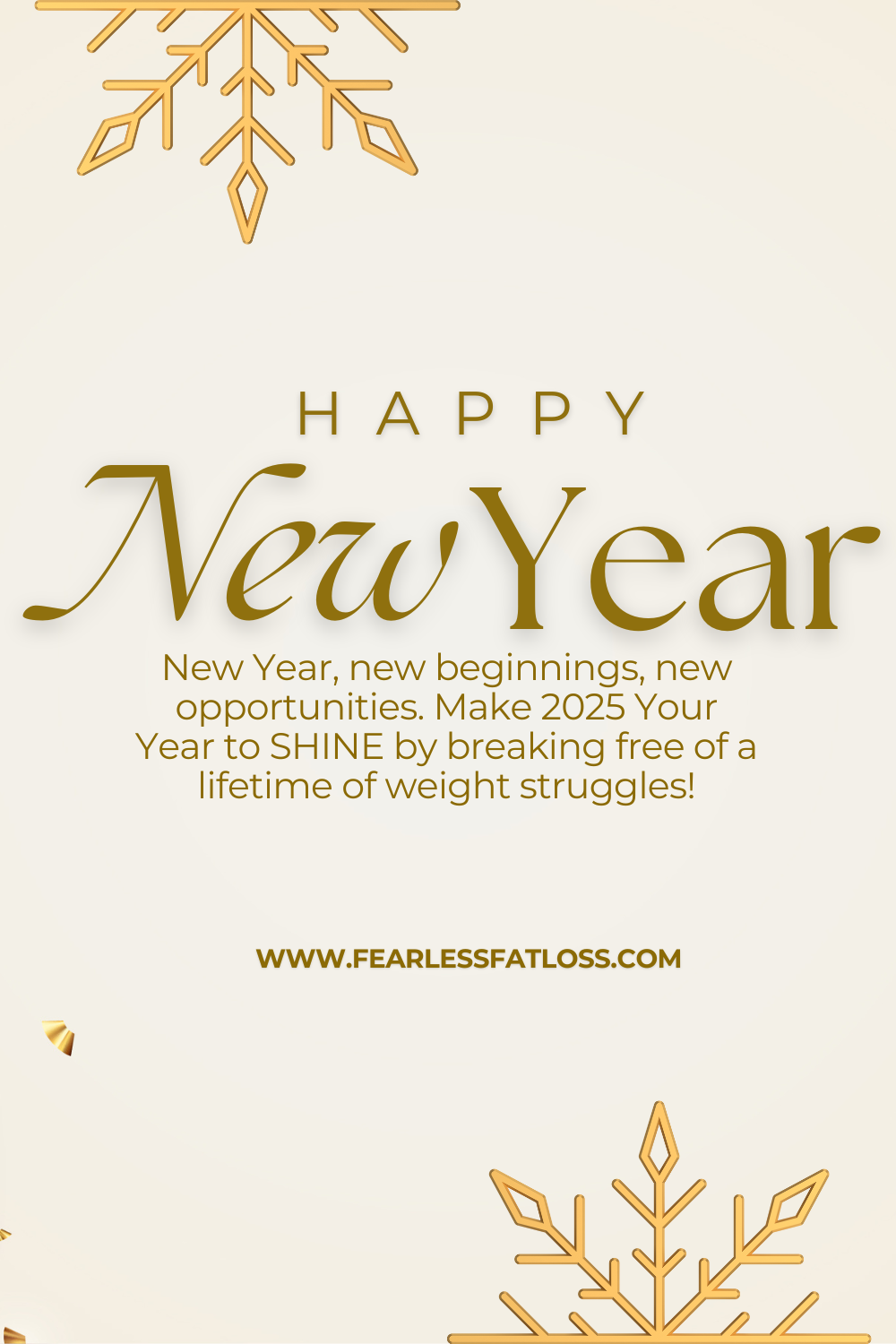 Happy New Year! It Really IS Possible to Lose Weight for Good in 2025