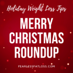 Christmas background for holiday weight loss tips