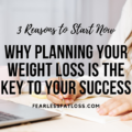 woman writing planning your weight loss