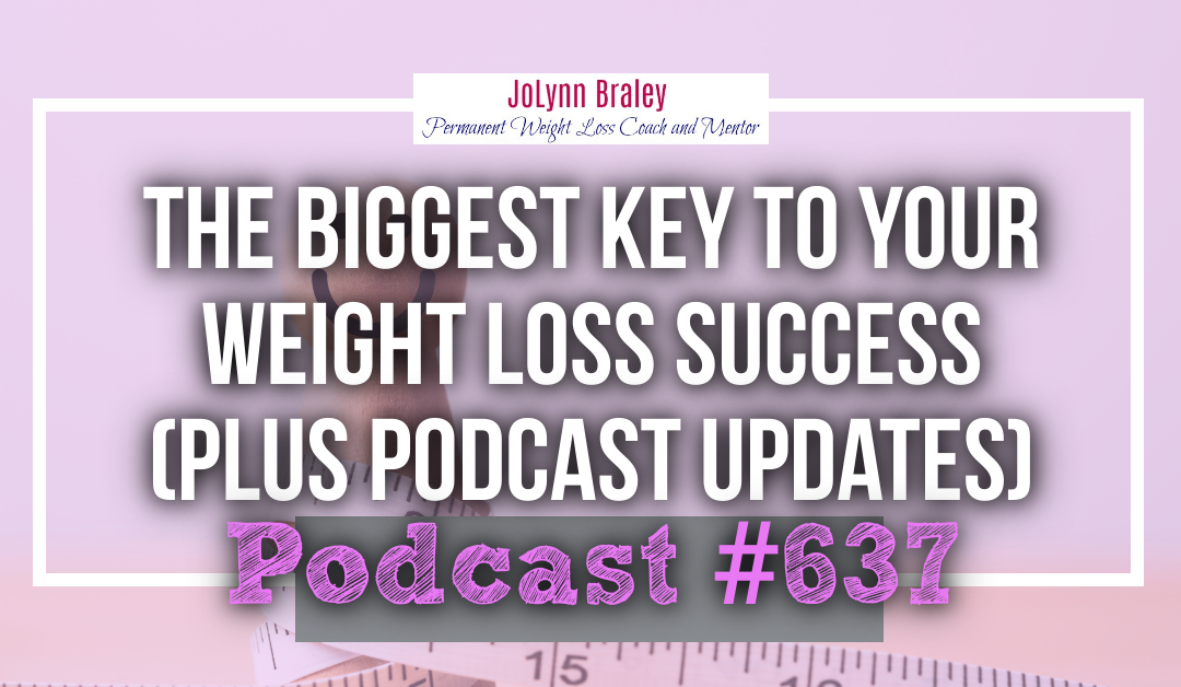 The Biggest Key to Your Weight Loss Success (Plus Podcast Updates) [Podcast #637]