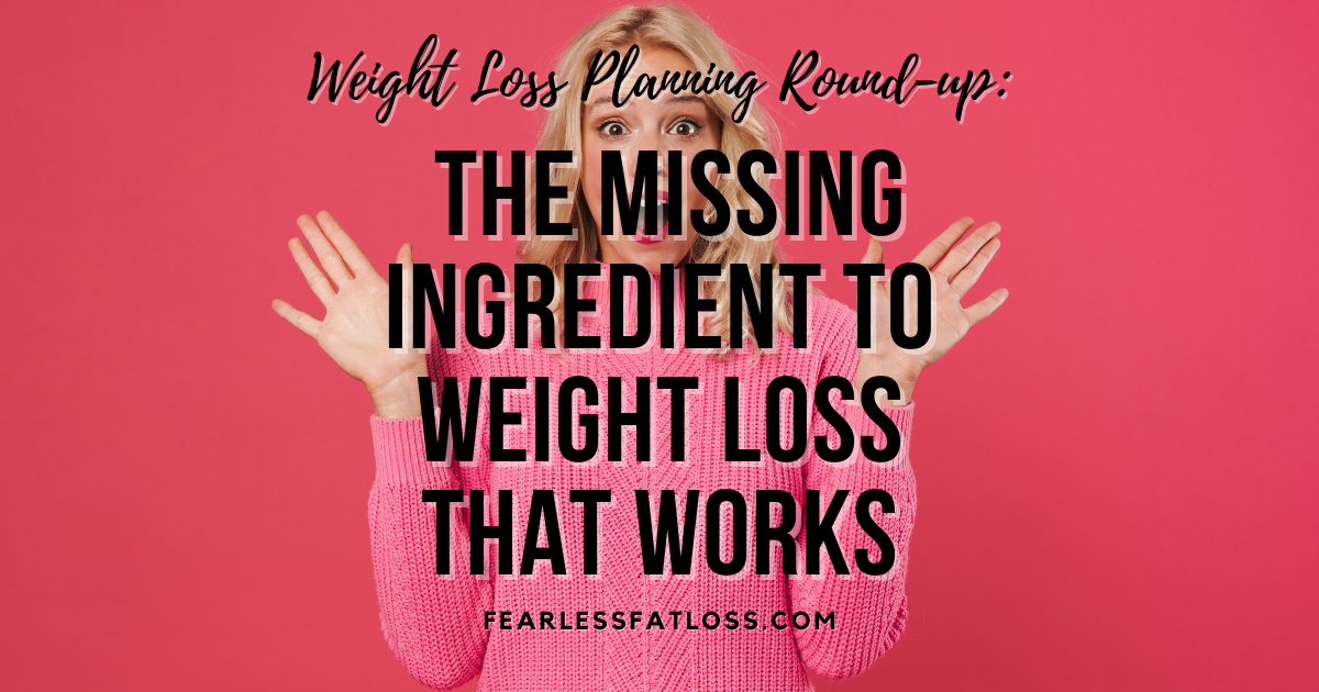 surprised woman weight loss planning works