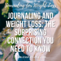 woman journaling for weight loss