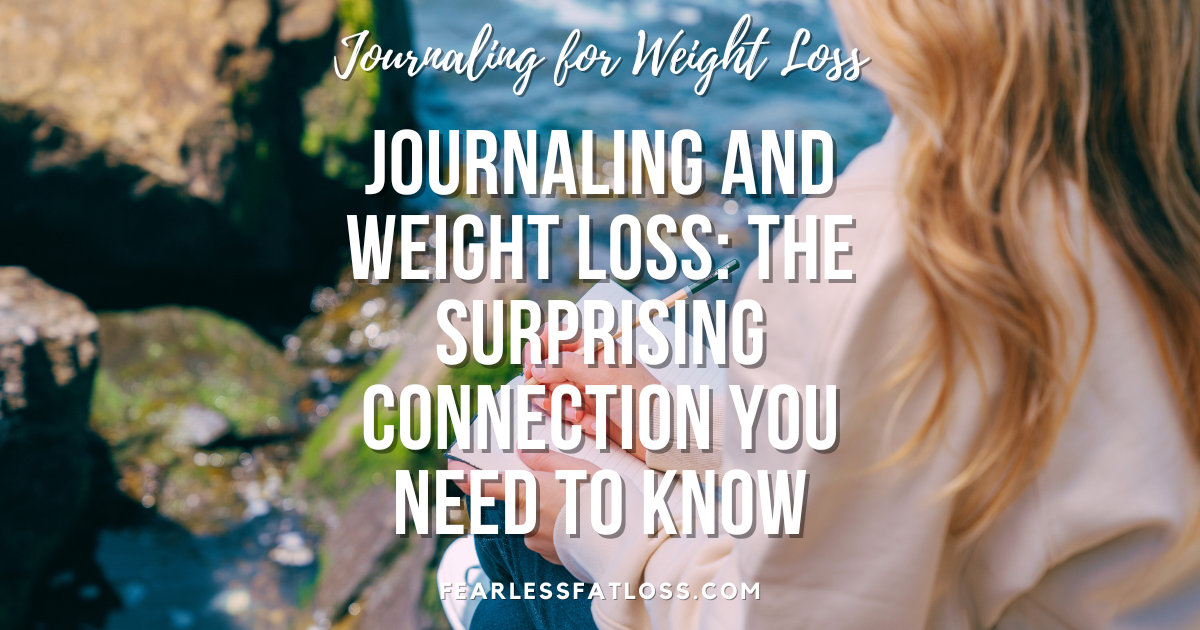 woman journaling for weight loss