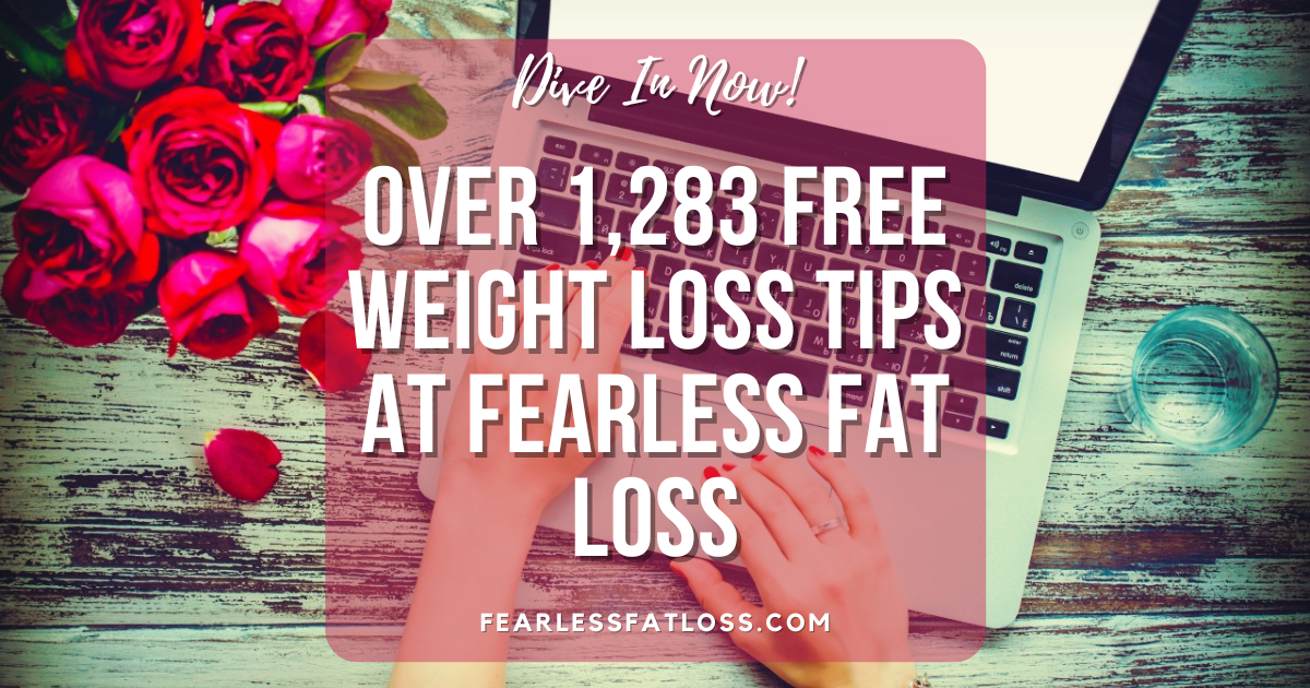 woman blogging keyboard weight loss tips