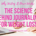 woman journaling for weight loss